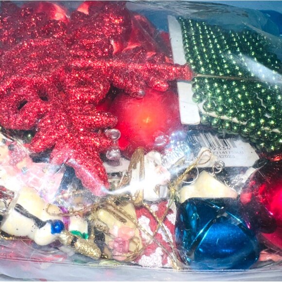 Holiday Bundle With Mixed Small Christmas Ornaments & Ornament Hooks - Picture 5 of 6